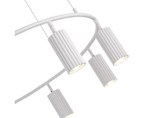 SL1213.503.08 Светильник подвесной ST-Luce Белый/Белый GU10 8*5W 4000K КЕНДО