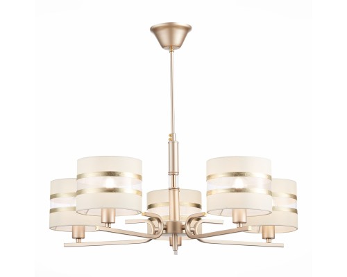 utsenka-SLE300203-05 Светильник потолочный Шампань/Белый, Золотистый E14 5*40W ALMESE