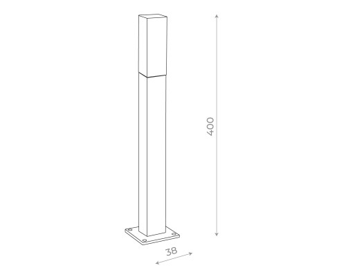 SL101.405.01 Светильник уличный наземный ST-Luce Черный/Белый LED 1*3W 4000K VIVO