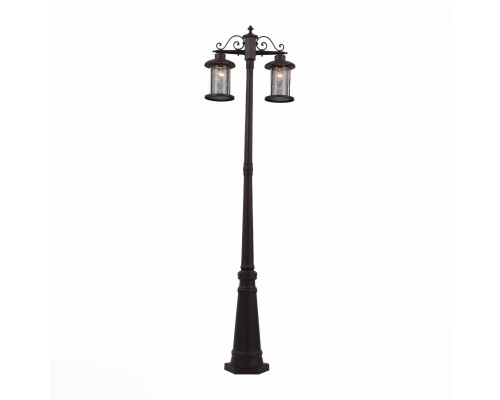 SL080.425.02 Светильник уличный наземный ST-Luce Темный кофе/Прозрачный, Темный кофе E27 2*100W LASTERO