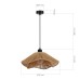 SLE6023-603-01 Светильник подвесной бежевый/черный E27 1*40W VERVE