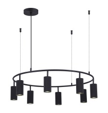 SL1213.403.08 Светильник подвесной ST-Luce Черный/Черный GU10 8*5W 4000K КЕНДО