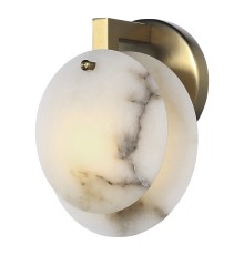 utsenka-SL1520.301.01 Светильник настенный ST-Luce Латунь/Алебастр G9 1*5W 4000K CLAM