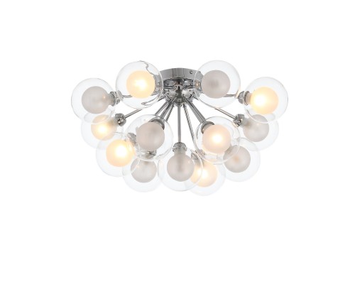 SL431.102.15 Люстра потолочная ST-Luce Хром/Прозрачный, Белый G9 15*5W ДУАЛИТА