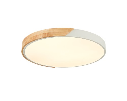 SLE200952-01 Светильник потолочный Белый, Светлое дерево/Белый LED 1*45W 3000K/4000K/6000K FESTA