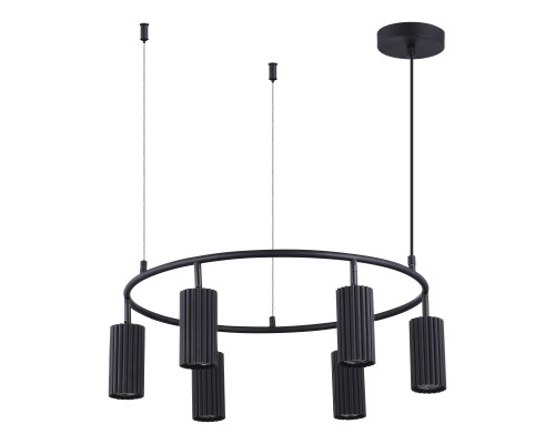 SL1213.403.06 Светильник подвесной ST-Luce Черный/Черный GU10 6*5W 4000K КЕНДО