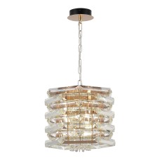 utsenka-SL6137.203.04 Светильник подвесной ST-Luce медь/прозрачный E14 4*40W STROZZI