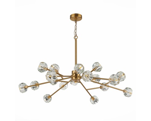 SL1166.303.18 Светильник подвесной ST-Luce Латунь/Прозрачный G9 LED 18*5W РОМАНО