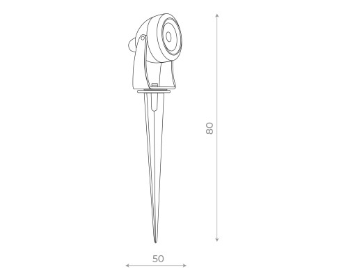 SL098.405.01 Светильник уличный наземный ST-Luce Черный/Прозрачный LED 1*5W 4000K PEDANA
