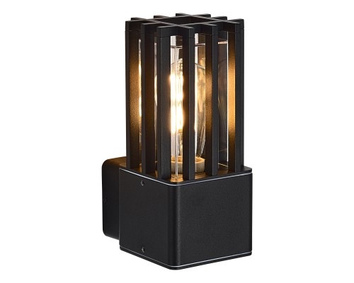 SL9018.401.01 Светильник уличный настенный ST-Luce черный/черный E27 1*15W IRUM