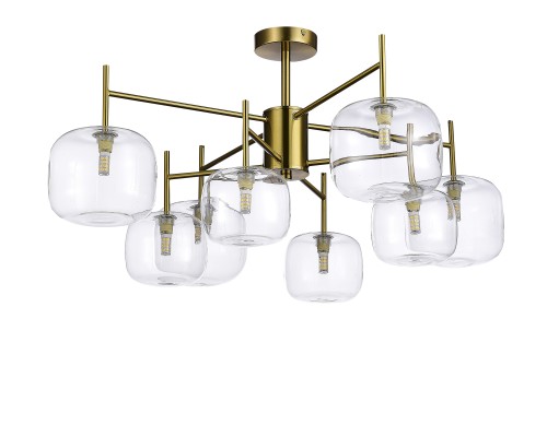 SL1049.302.08 Люстра потолочная ST-Luce Латунь/Прозрачный G9 8*5W FINN