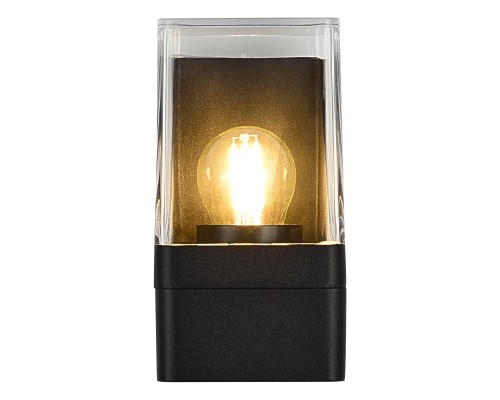 SL9016.401.01 Светильник уличный настенный ST-Luce черный/черный E27 1*15W SLIDE