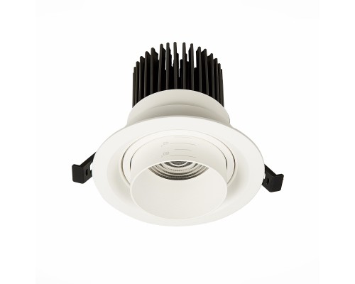 ST701.538.12 Св-к встр. Zoom Белый LED 1*12W 3000K 960Lm Ra90 15°-60° IP20 D115xH95 170-240V Встраиваемые светильники