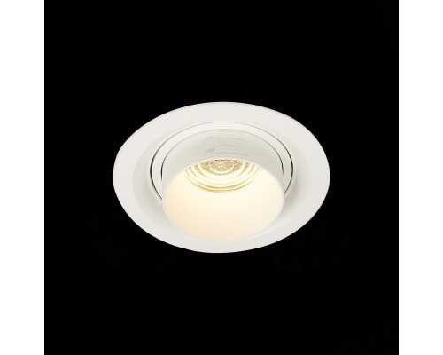 ST701.538.12 Св-к встр. Zoom Белый LED 1*12W 3000K 960Lm Ra90 15°-60° IP20 D115xH95 170-240V Встраиваемые светильники