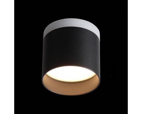 ST102.402.09 Светильник потолочный Черный LED 1*9W 3000K 702Lm Ra>80 120° IP20 D79xH75 170-240V Накладные светильники