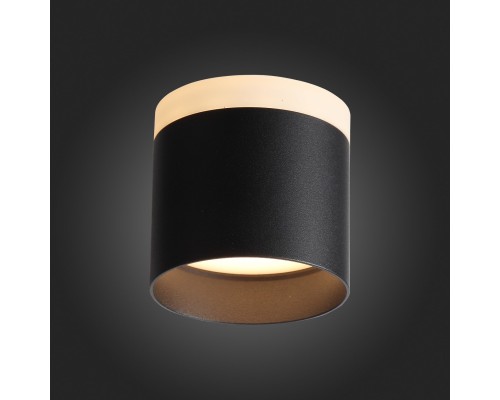 ST102.402.09 Светильник потолочный Черный LED 1*9W 3000K 702Lm Ra>80 120° IP20 D79xH75 170-240V Накладные светильники
