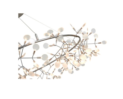 SL379.103.216 Люстра подвесная ST-Luce Серебристый/Белый LED 216*0,5W 3500K RAFINA