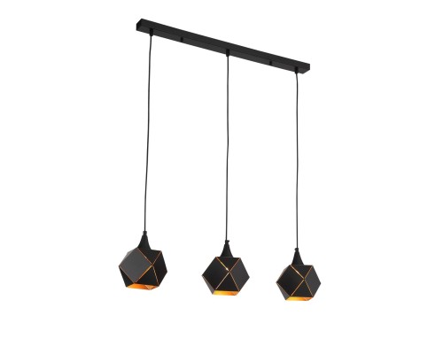 SL258.403.03 Люстра подвесная ST-Luce Черный/Черный, Золото E14 3*40W ENIGMA