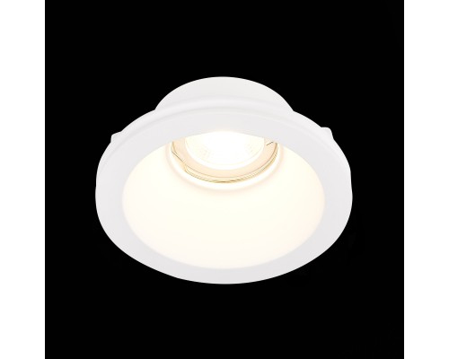 ST254.308.01 Св-к встр. из гипса Белый GU10 1*50W  IP20 D120xH50 180-240V Без ламп Встраиваемые светильники