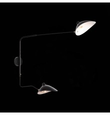 SL305.401.02 Светильник настенный ST-Luce Черный/Черный, Белый E27 2*60W SPRUZZO