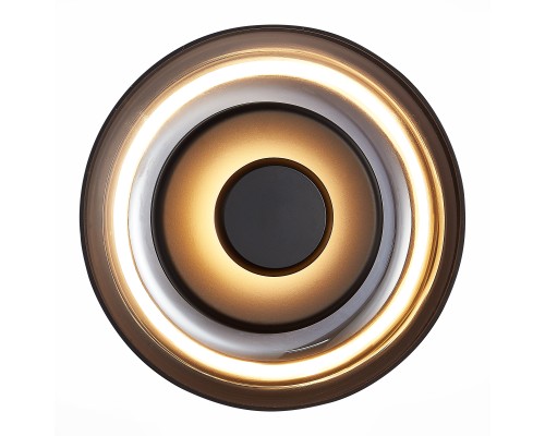 SL6002.401.01 Светильник настенный ST-Luce Черный/Дымчатый LED 1*7W 4000K LAZIO