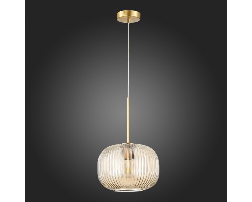 SL1154.313.01 Подвес ST-Luce Латунь/Коньячный E27 1*60W GRAN