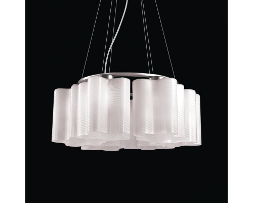 SL117.503.06 Люстра подвесная ST-Luce Серебристый/Белый с полосками E27 6*60W ONDE