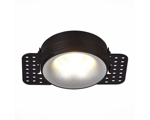 ST218.418.01 Св-к встр. Черный GU10 1*50W  IP20 D85xH30 165-265V Без ламп ST218 TRIMLESS