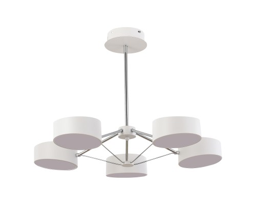 SLE6005-502-05 Светильник потолочный Белый, Хром/Белый LED 5*10W VALLE