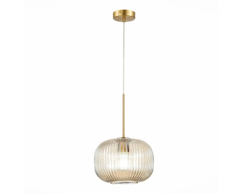 SL1154.313.01 Подвес ST-Luce Латунь/Коньячный E27 1*60W GRAN