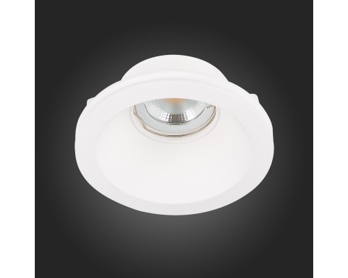 ST254.308.01 Св-к встр. из гипса Белый GU10 1*50W  IP20 D120xH50 180-240V Без ламп Встраиваемые светильники