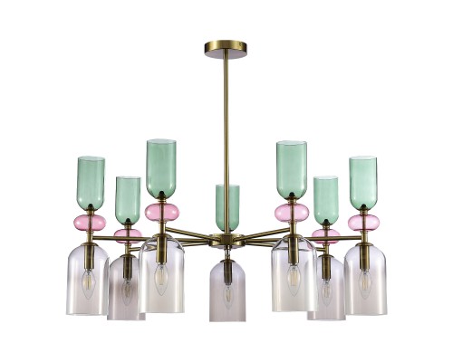 SL2000.202.07 Люстра потолочная ST-Luce Золотистый/Дымчатый E14 7*40W GEA