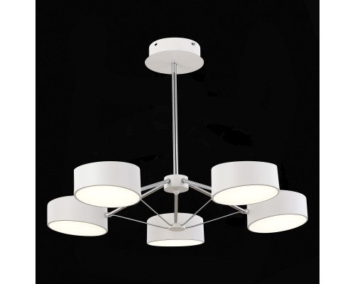 SLE6005-502-05 Светильник потолочный Белый, Хром/Белый LED 5*10W VALLE