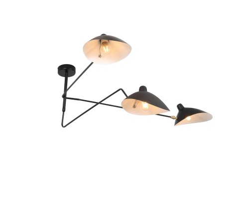SL305.402.03 Люстра потолочная ST-Luce Черный/Черный, Белый E27 3*60W SPRUZZO