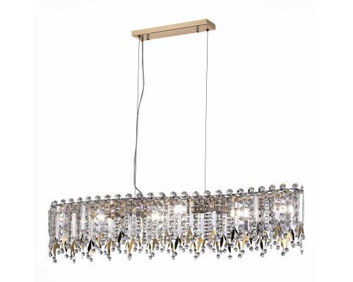 SL1655.213.06 Люстра подвесная ST-Luce Золотистый/Прозрачный E14 6*40W DESIO