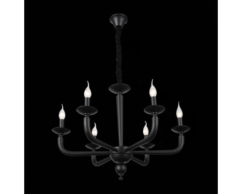 SL1114.403.06 Люстра подвесная ST-Luce Черный E14 6*40W FORTEZA