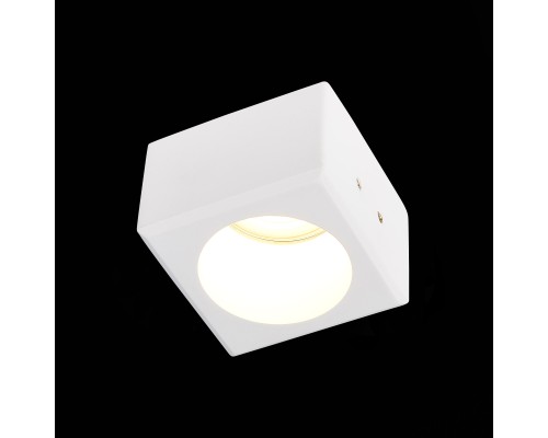 ST252.508.01 Св-к встр. из гипса Белый GU10 1*50W  IP20 L80xW80xH52 180-240V Без ламп Встраиваемые светильники