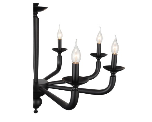 SL1114.403.08 Люстра подвесная ST-Luce Черный E14 8*40W FORTEZA