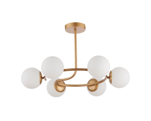 SLE220602-06 Светильник потолочный Золотистый/Белый E14 6*40W CALABRIA