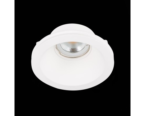 ST254.308.01 Св-к встр. из гипса Белый GU10 1*50W  IP20 D120xH50 180-240V Без ламп Встраиваемые светильники