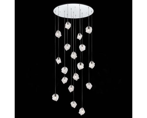 SL1175.103.18 Светильник подвесной ST-Luce Хром/Прозрачный E14 18*40W PORTICI