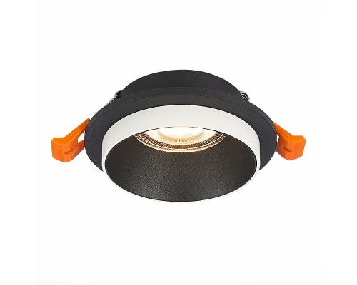 ST206.408.01 Св-к встр. Мат. черный GU10 1*50W  D92xH41 220V Без ламп CHOMIA