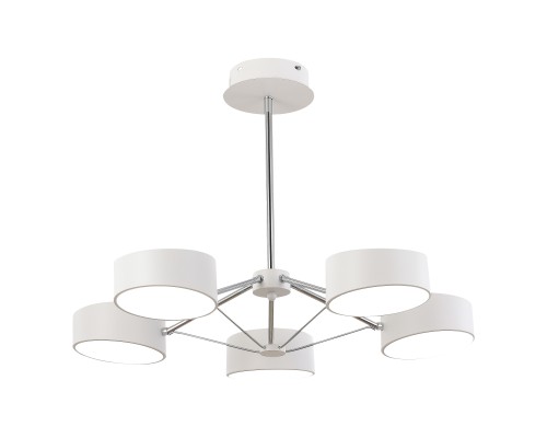 SLE6005-502-05 Светильник потолочный Белый, Хром/Белый LED 5*10W VALLE