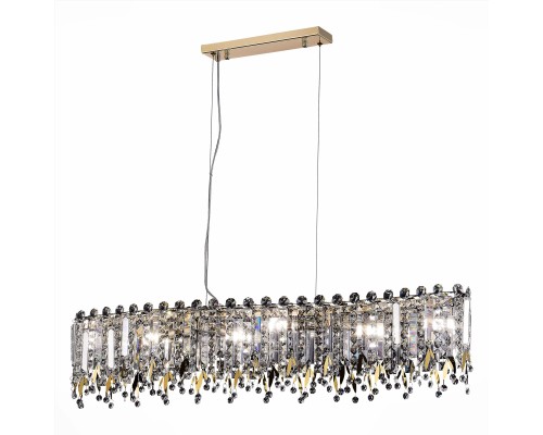 SL1655.213.06 Люстра подвесная ST-Luce Золотистый/Прозрачный E14 6*40W DESIO