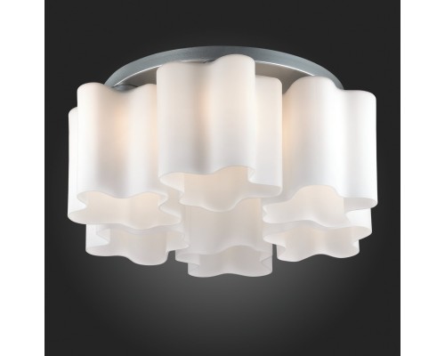 SL116.502.06 Люстра потолочная ST-Luce Серебристый/Белый E27 6*60W ONDE