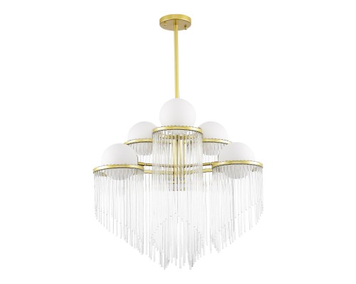 SL1511.203.06 Люстра подвесная ST-Luce Золотистый/Белый E27 6*60W ALLEGRO