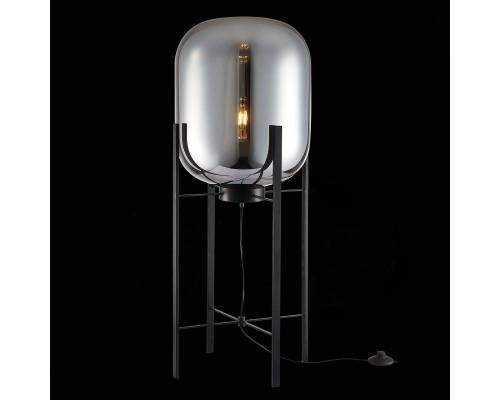 SL1050.715.01 Торшер ST-Luce Черный/Дымчатый E27 1*40W BURASCA
