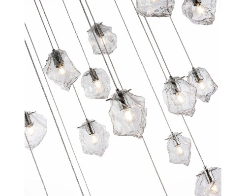 SL1175.103.18 Светильник подвесной ST-Luce Хром/Прозрачный E14 18*40W PORTICI