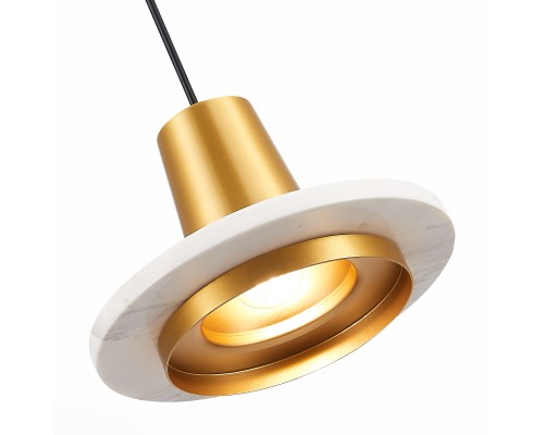 SL1212.203.01 Подвес ST-Luce Латунь/Латунь, Белый LED 1*12W 3000K OLTARNO