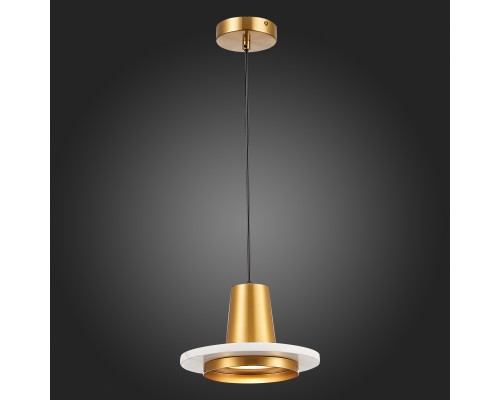 SL1212.203.01 Подвес ST-Luce Латунь/Латунь, Белый LED 1*12W 3000K OLTARNO